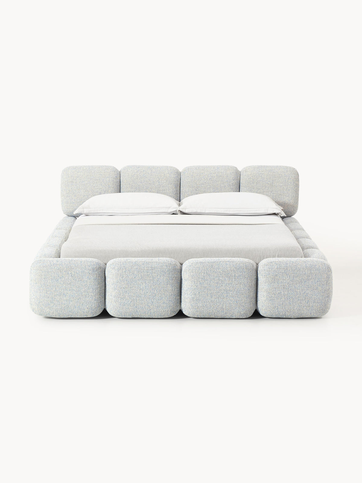 Taybria Bouclé Upholstered Bed