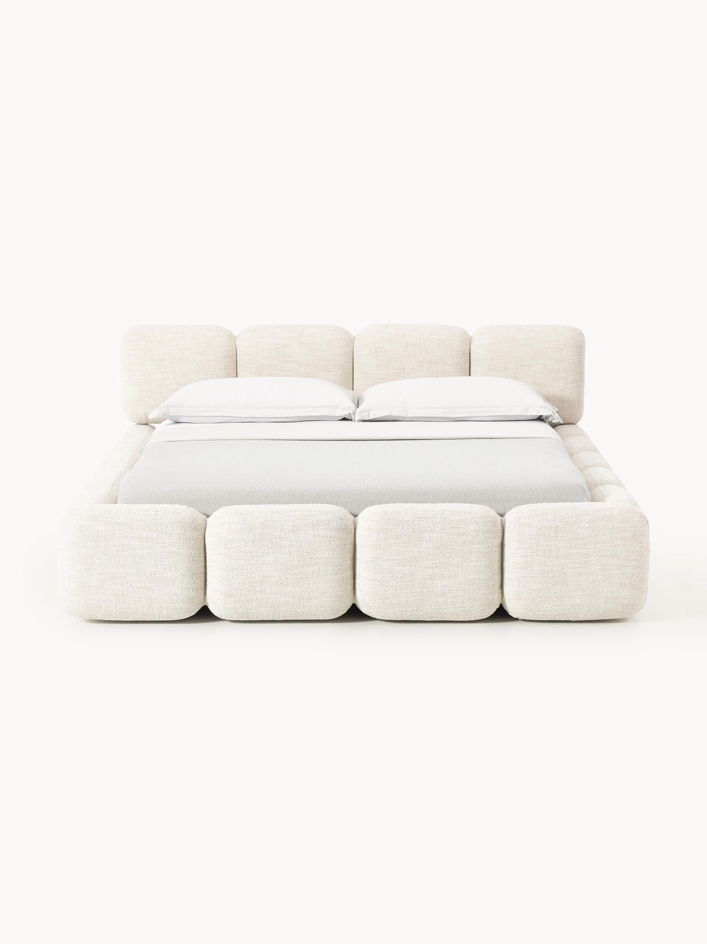 Taybria Bouclé Upholstered Bed