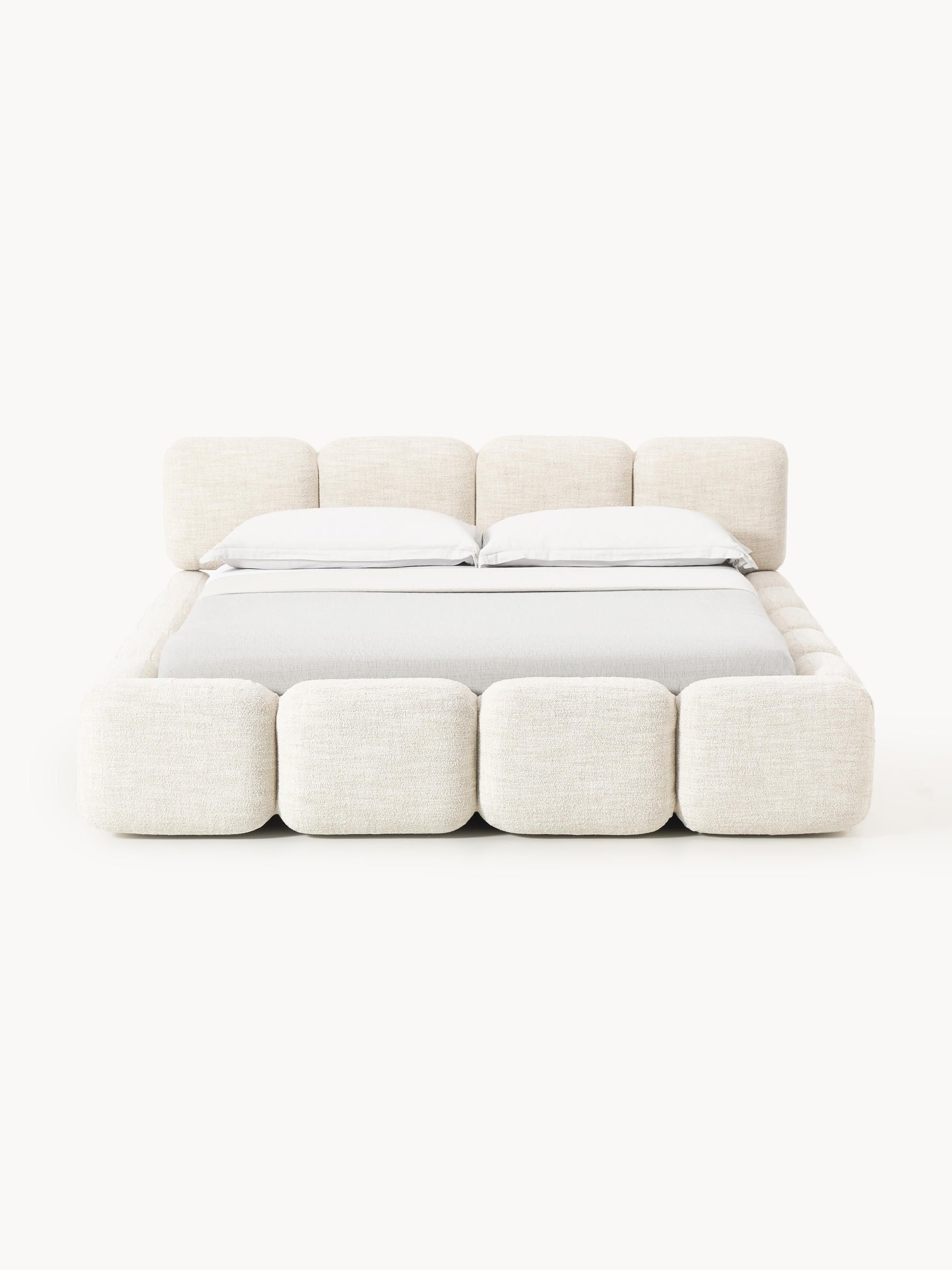 Taybria Bouclé Upholstered Bed