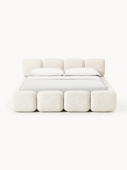 Taybria Bouclé Upholstered Bed
