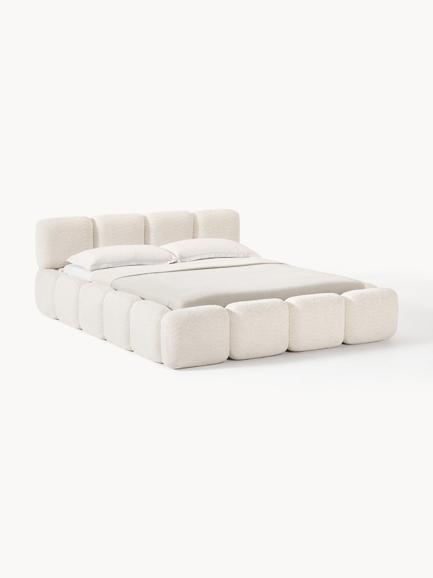 Taybria Teddy Bouclé Upholstered Bed