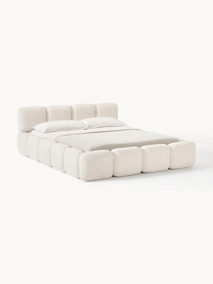 Taybria Teddy Bouclé Upholstered Bed