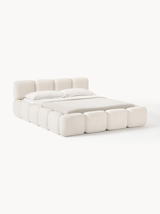 Taybria Teddy Bouclé Upholstered Bed