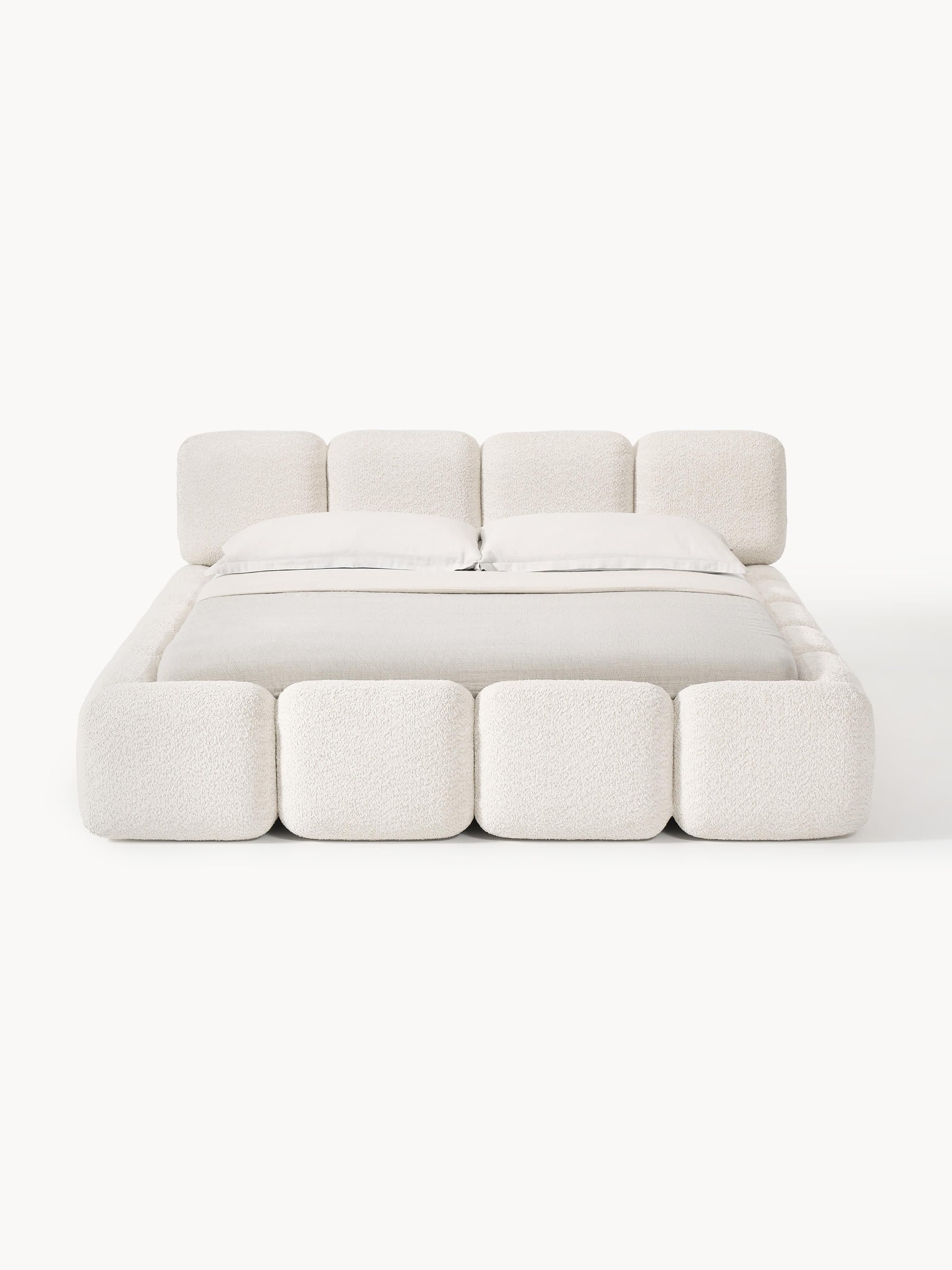 Taybria Teddy Bouclé Upholstered Bed