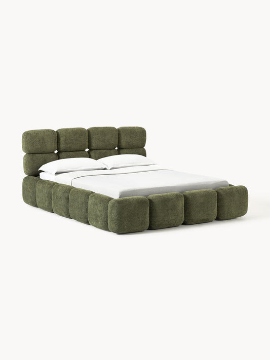 Taybria Teddy Bouclé Upholstered Bed