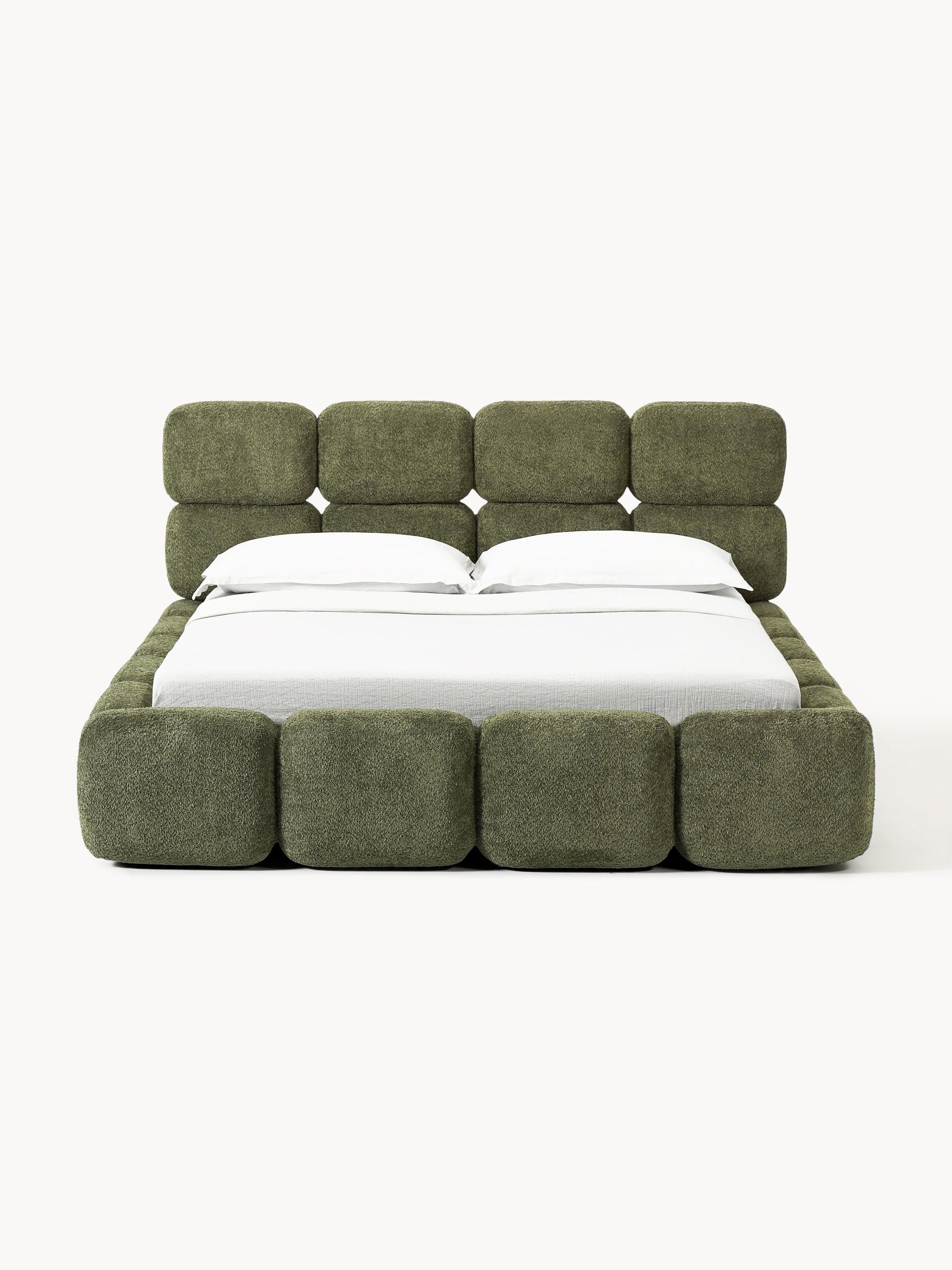 Taybria Teddy Bouclé Upholstered Bed