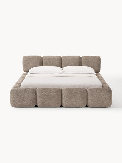 Taybria Teddy Bouclé Upholstered Bed