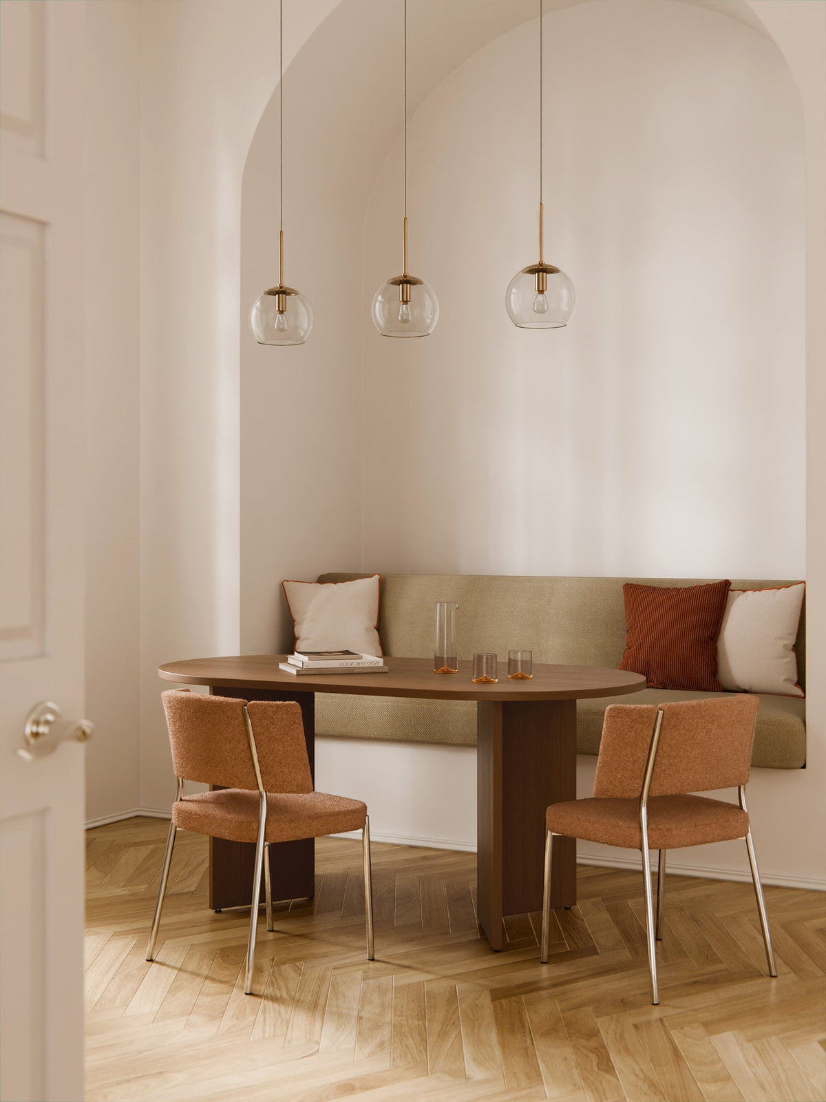 Tonrado Oval Wooden Dining Table, in Various Sizes