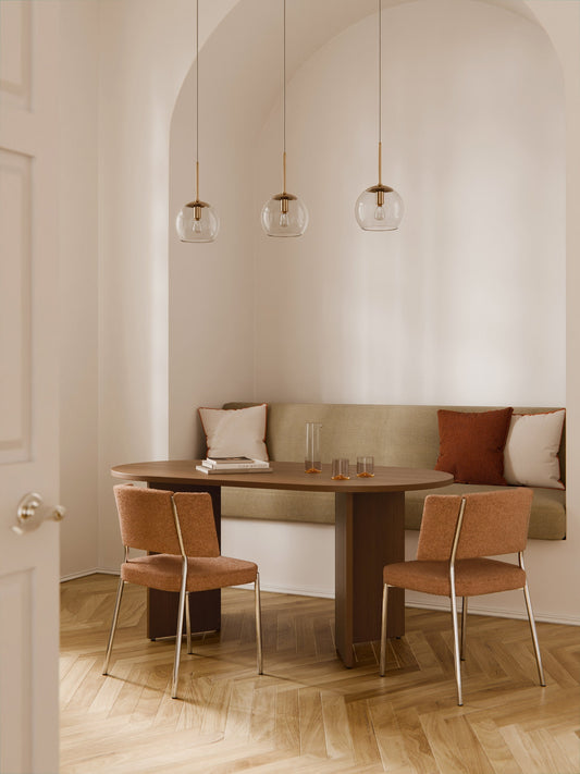 Tonrado Oval Wooden Dining Table, in Various Sizes