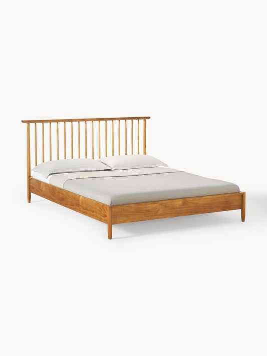 Winbella Wooden Bed with Pine Headboard