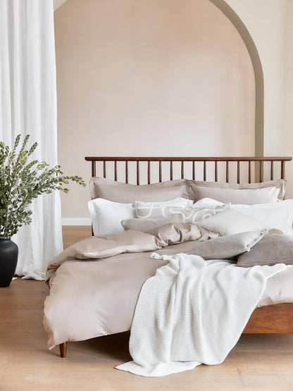 Winbella Wooden Bed with Pine Headboard