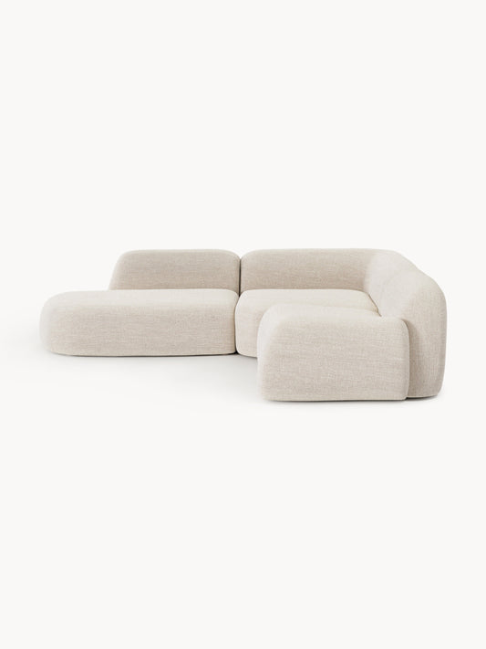 Wolstena Modular Bouclé Corner Sofa with Chaise Longue (4-Seater)