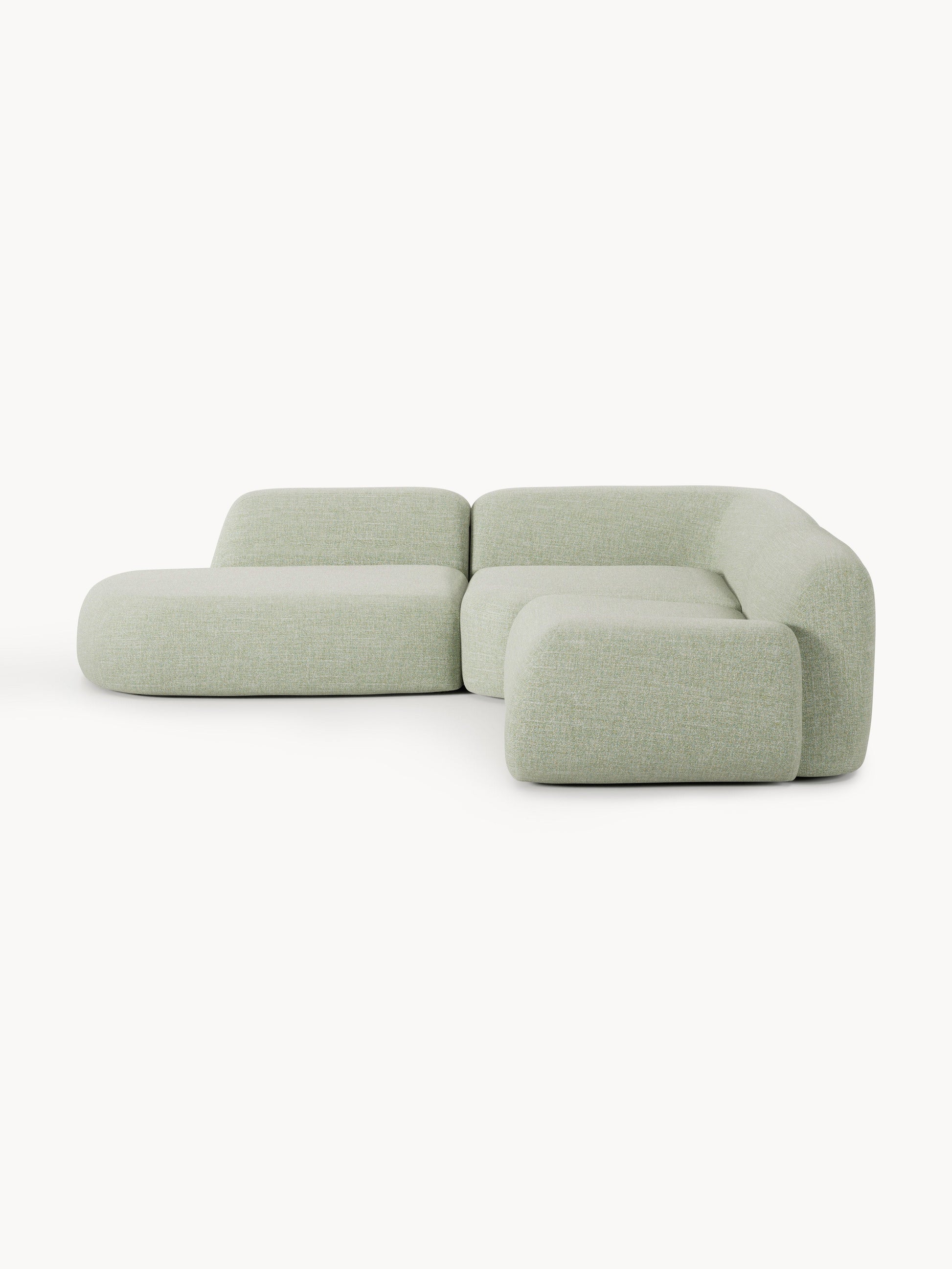 Wolstena Modular Bouclé Corner Sofa with Chaise Longue (4-Seater)