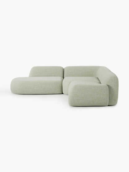 Wolstena Modular Bouclé Corner Sofa with Chaise Longue (4-Seater)