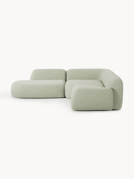Wolstena Modular Bouclé Corner Sofa with Chaise Longue (4-Seater)