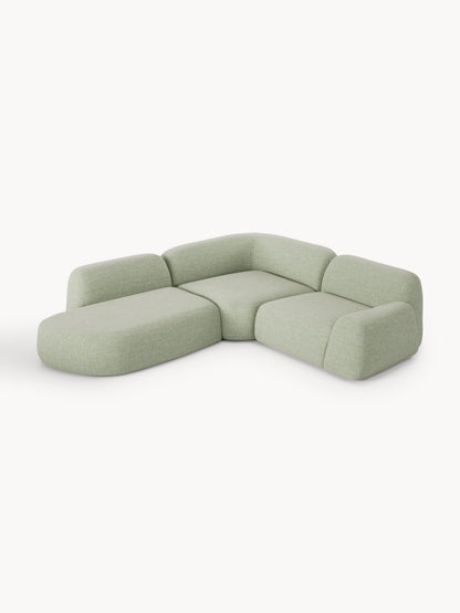 Wolstena Modular Bouclé Corner Sofa with Chaise Longue (4-Seater)