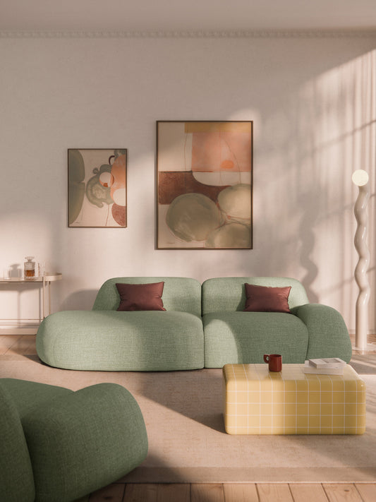 Wolstena Modular Chaise in Bouclé (3-Seater)