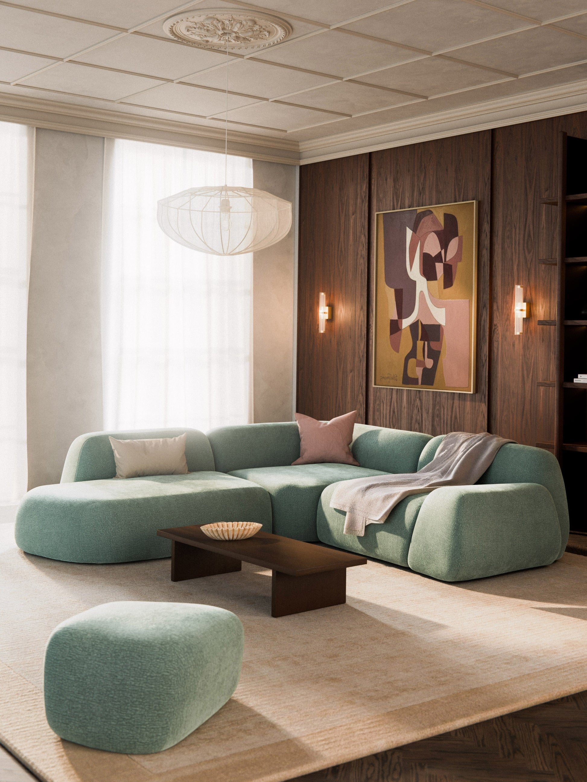 Wolstena Modular Corner Sofa (4-Seater) with Chaise Longue