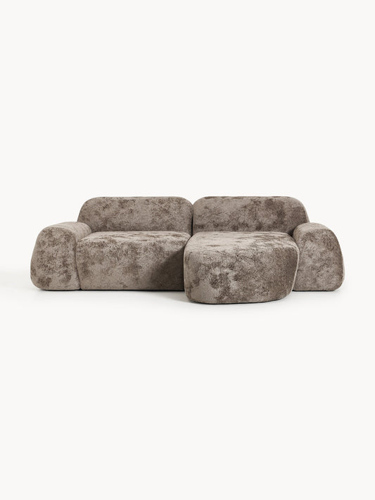 Wolstena Modular Corner Sofa in Teddy Bouclé (3-Seater)