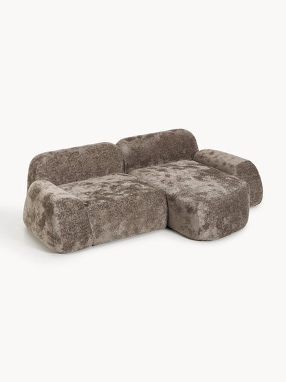 Wolstena Modular Corner Sofa in Teddy Bouclé (3-Seater)