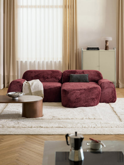 Wolstena Modular Corner Sofa in Teddy Bouclé (3-Seater)