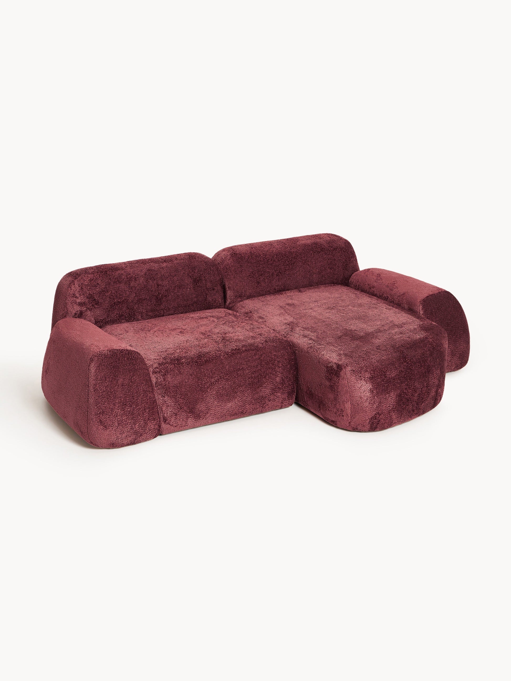 Wolstena Modular Corner Sofa in Teddy Bouclé (3-Seater)