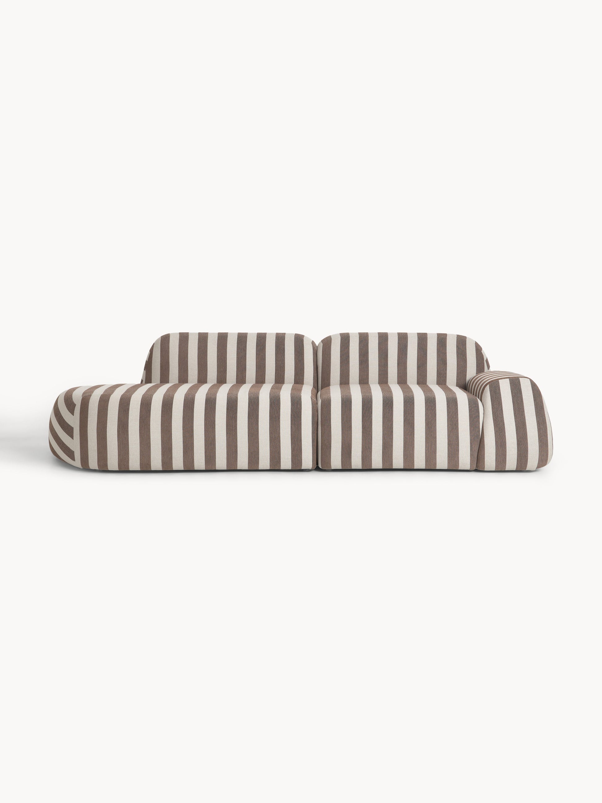 Wolstena Modular Striped Sofa (3-Seater)