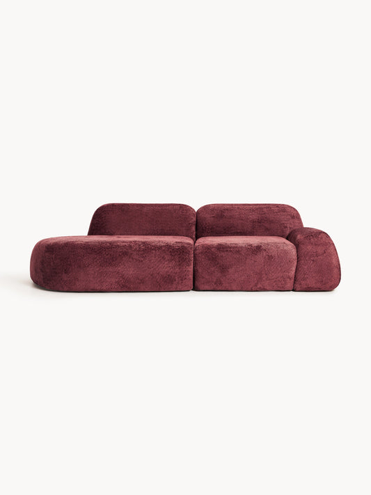 Wolstena Modular Teddy Bouclé Chaise (3-Seater)