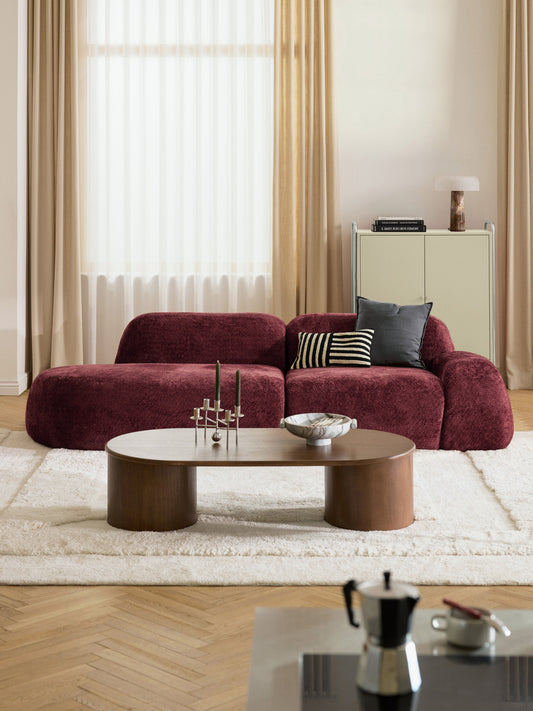 Wolstena Modular Teddy Bouclé Chaise (3-Seater)