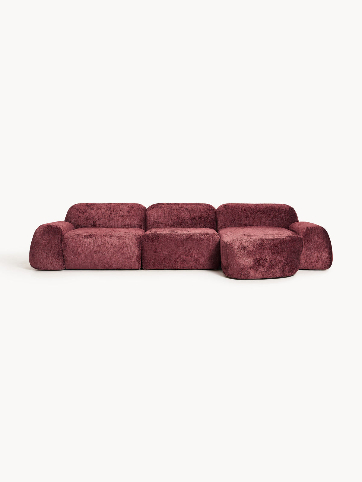 Wolstena Modular Teddy Bouclé Corner Sofa (4-Seater)