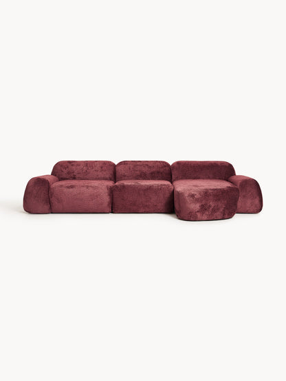 Wolstena Modular Teddy Bouclé Corner Sofa (4-Seater)