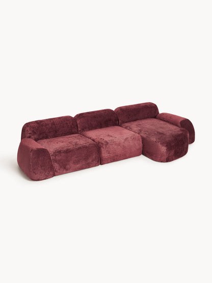 Wolstena Modular Teddy Bouclé Corner Sofa (4-Seater)