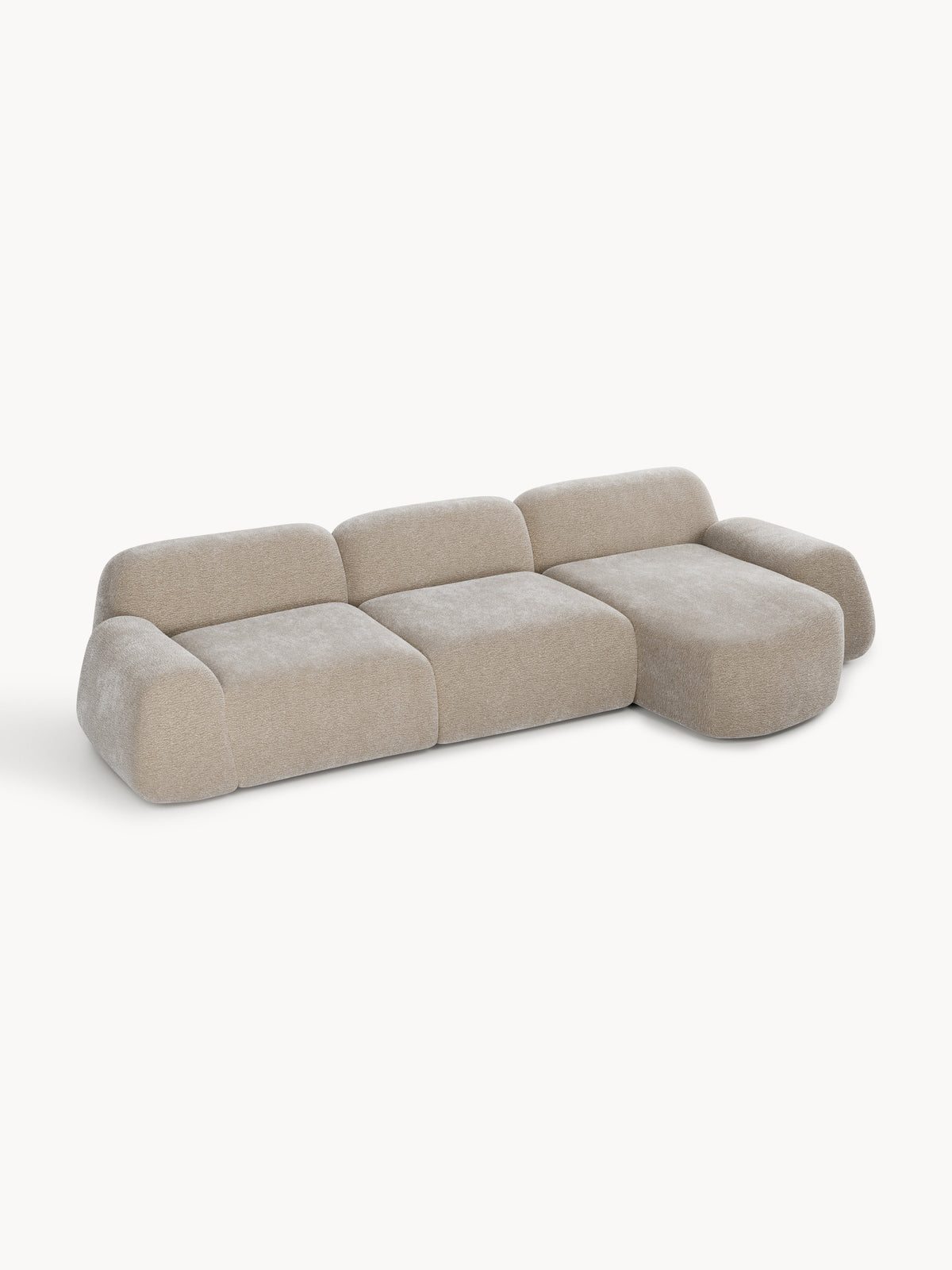 Wolstena Modular Teddy Corner Sofa (4-Seater)