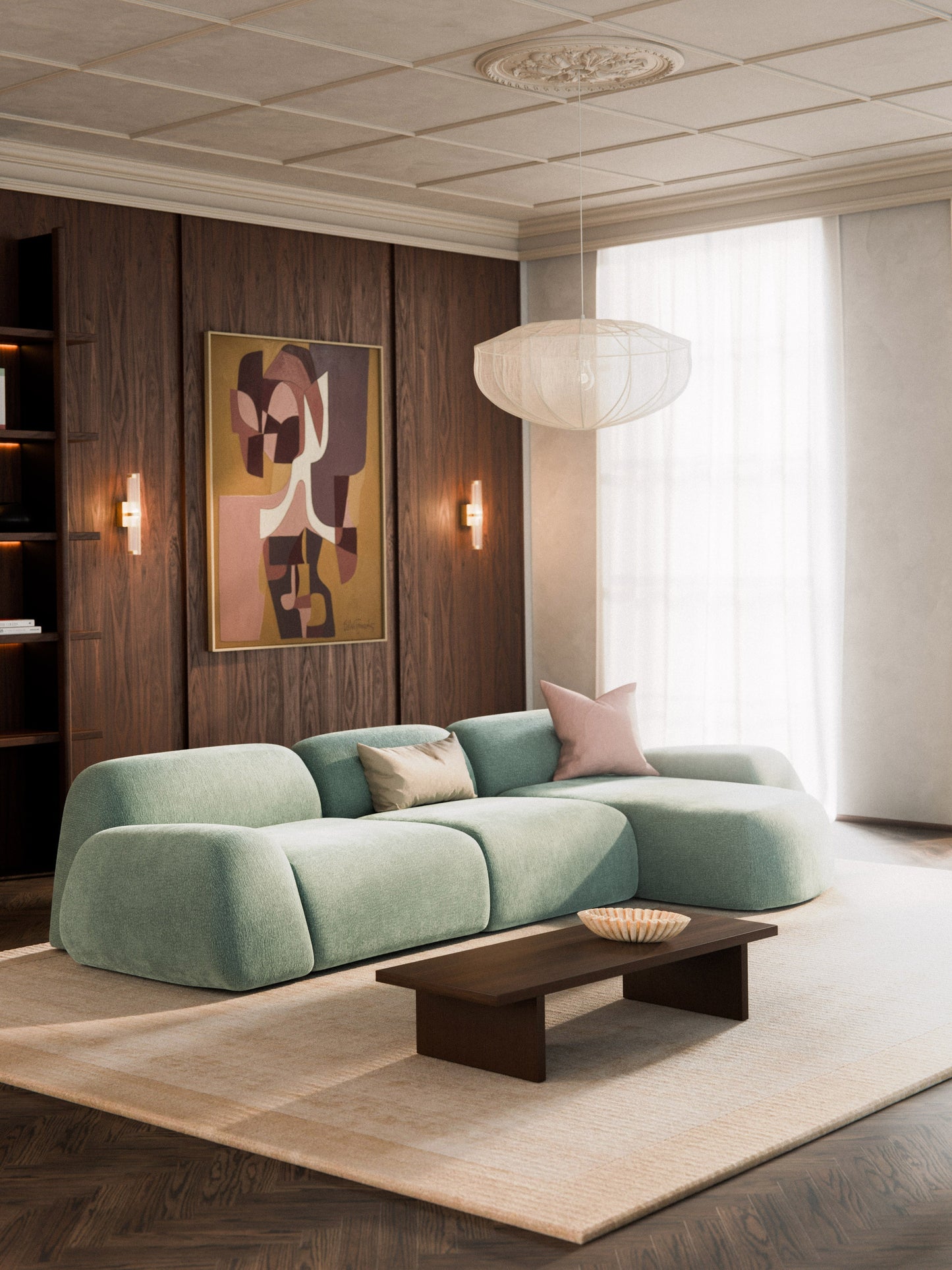 Wolstena Modular Teddy Corner Sofa (4-Seater)