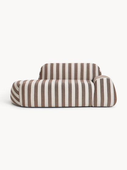 Wolstena Striped Sofa (2-Seater) with Chaise Longue