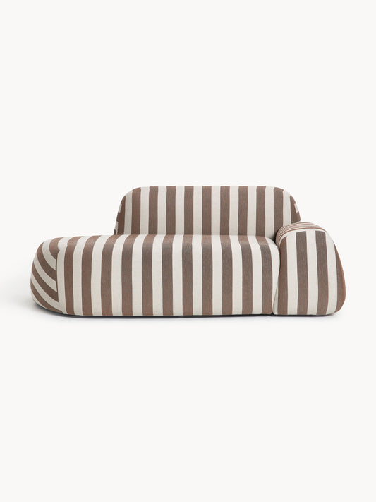 Wolstena Striped Sofa (2-Seater) with Chaise Longue