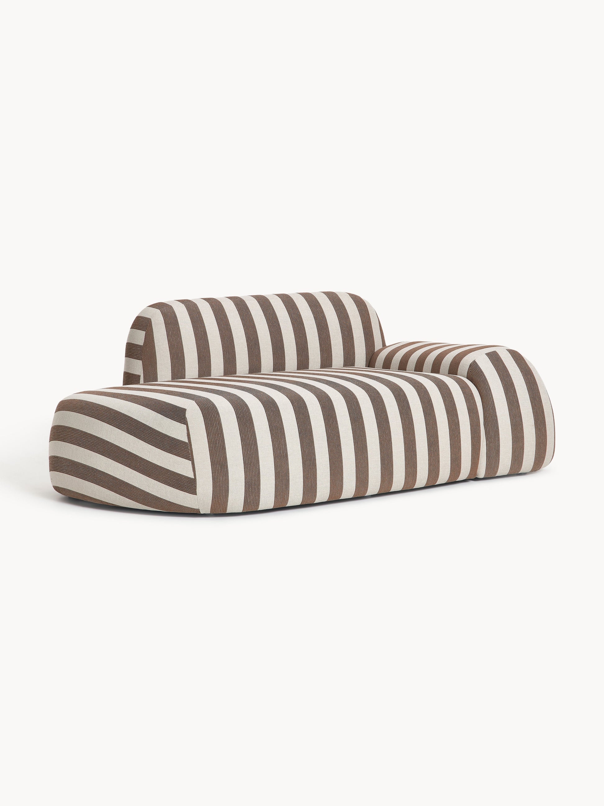 Wolstena Striped Sofa (2-Seater) with Chaise Longue