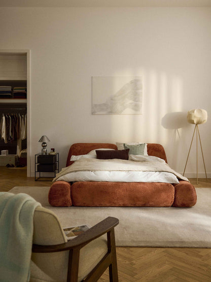 Wolstena Teddy Bouclé Upholstered Bed