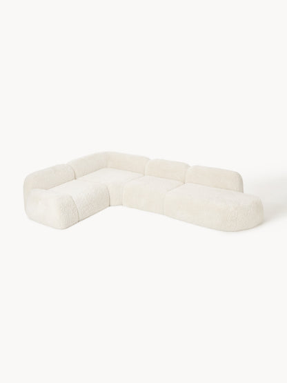 Wolstena XL Modular Teddy Corner Sofa with Chaise Longue